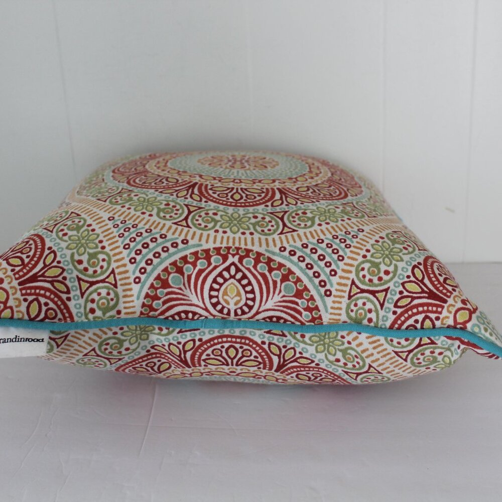 Grandinroad Janice Boho Paisley Indoor Outdoor Accent Pillow Set - Picture 10 of 15